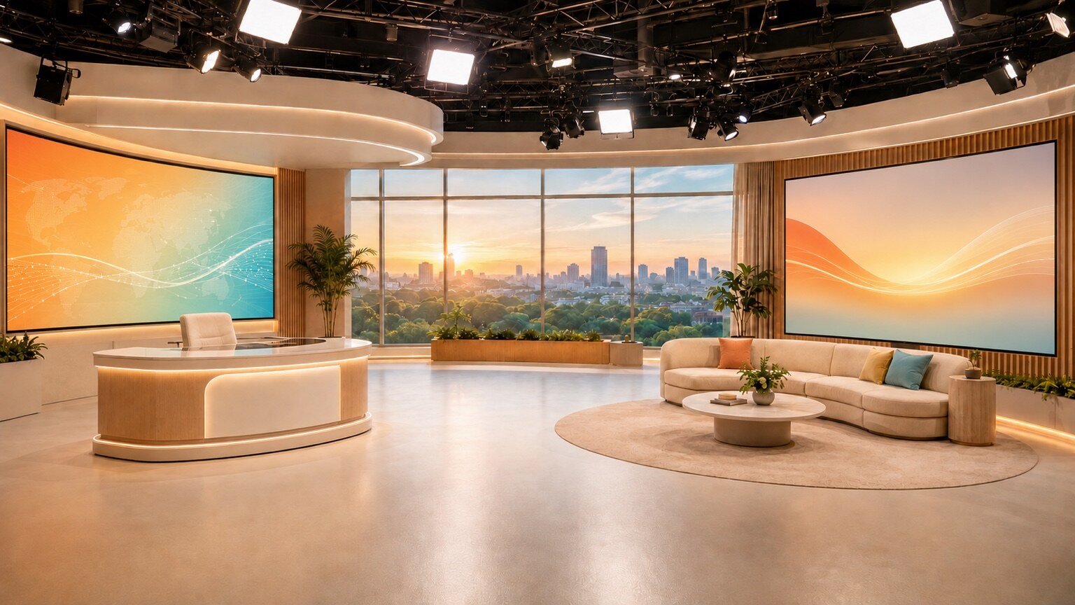 MORNING SHOW CONCEPT studio design view 1