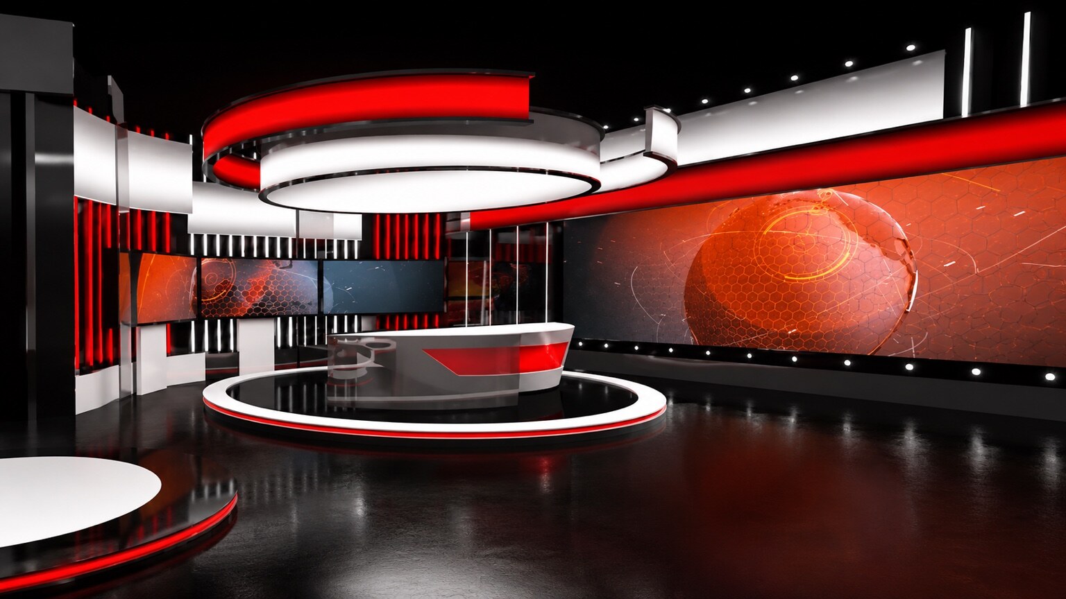 IRAQ TV studio design view 3